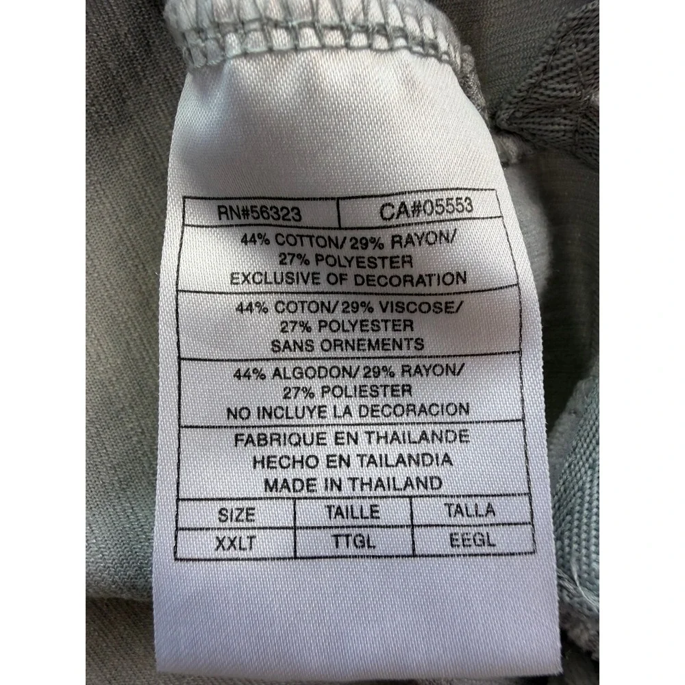 Jordan Brand Grey Ribbed Corduroy Short Sleeve Button Up Shirt XXLT 23 Jumpman - Picture 5 of 12